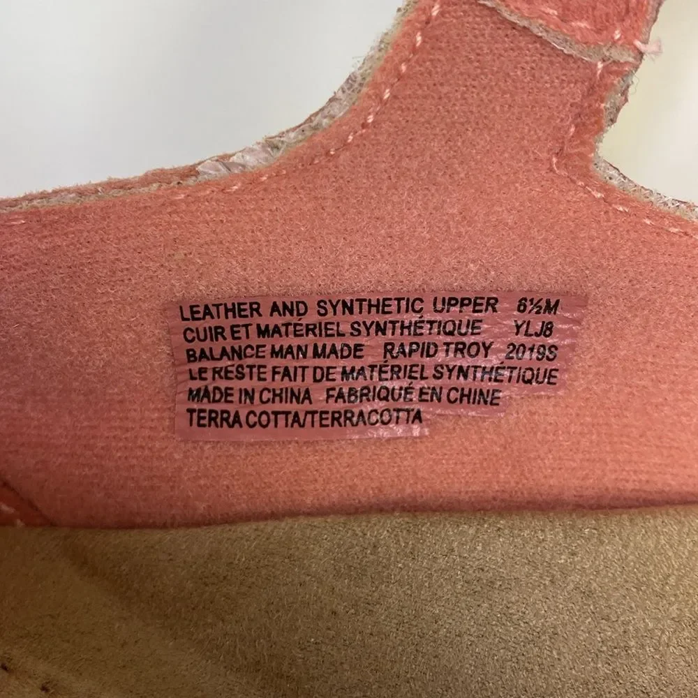Earth Origins Rapid Troy Terra Cotta Suede Sneaker Mary Jane Size 6.5 - Picture 9 of 13